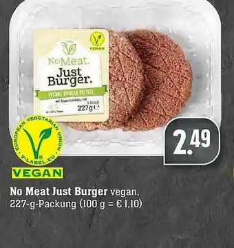 Scheck-in-Center No Meat Just Burger Angebot