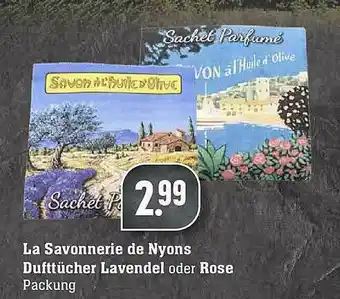 Scheck-in-Center La Savonnerie De Nyons Dufttücher Lavendel Oder Rose Angebot