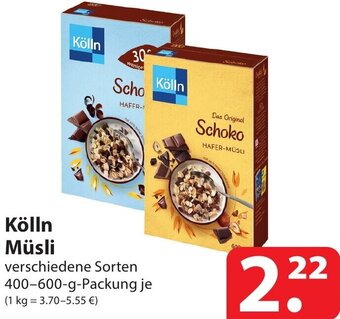 Famila Nord Ost Kölln Müsli 400-600 g Packung Angebot