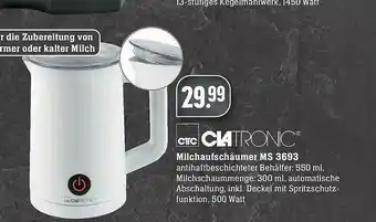 Scheck-in-Center Clatronic Milchaufschäumer Ms 3693 Angebot