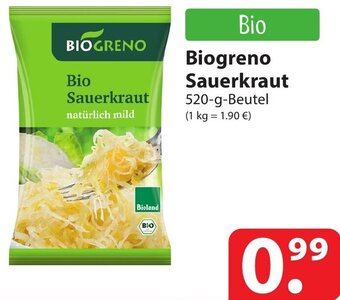 Famila Nord Ost Biogreno Sauerkraut 520 g Beutel Angebot