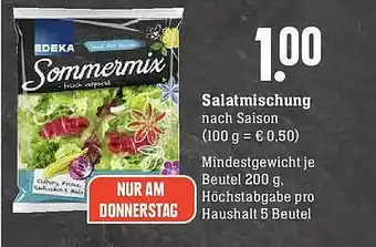 Scheck-in-Center Salatmischung Edeka Angebot