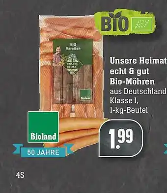 Scheck-in-Center Unsere Heimat Bio-möhren Angebot