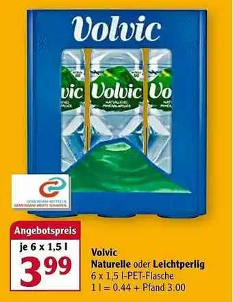 Globus Volvic Naturelle Oder Leihtperlig Angebot