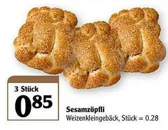 Globus Sesamzöpfli Angebot