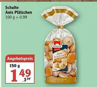 Globus Schulte Anis Plätzchen Angebot