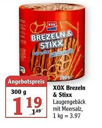 Globus Xox Brezeln & Stixx Angebot