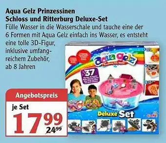 Globus Aqua Gelz Prinzessinen Schloss Und Ritterburg Deluxe-set Angebot