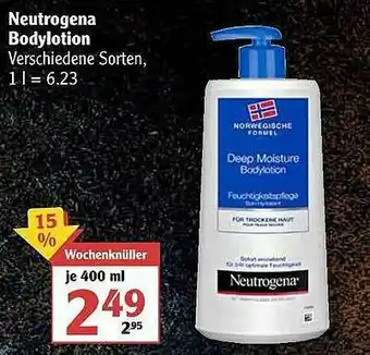 Globus Neutrogena Bodylotion Angebot