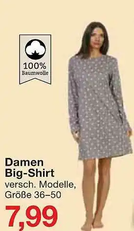 Jawoll Damen Big-shirt Angebot