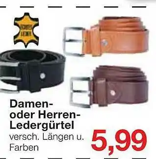 Jawoll Damen Oder Herren Ledergürtel Angebot