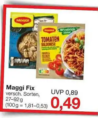 Jawoll Maggi Fix Angebot