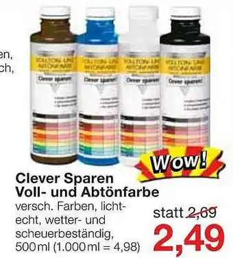 Jawoll Clever Sparen Voll Und Abtönfarbe Angebot