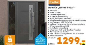 Globus Baumarkt EcoStar Haustür ,,IsoPro Secur"* Angebot
