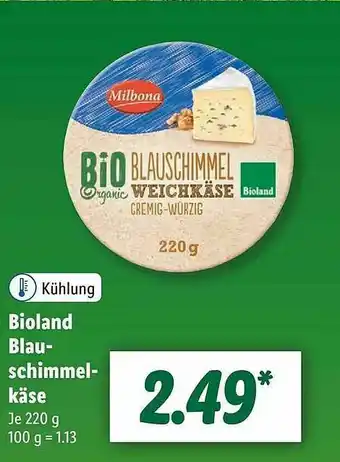 Lidl Bioland Blau-schimmel-käse Angebot