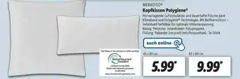 Lidl Meradiso Kopfkissen Polygiene Angebot