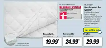 Lidl Meradiso Duo-steppbett Polygiene Angebot