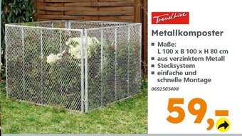 Globus Baumarkt TrendLine Metallkomposter Angebot