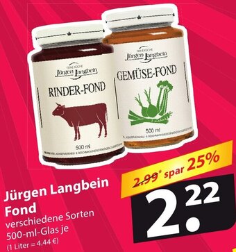 Famila Nord Ost Jürgen Langbein Fond 500 ml Glas Angebot