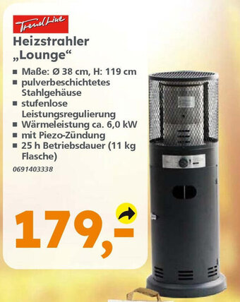 Globus Baumarkt TrendLine Heizstrahler ,,Lounge" Angebot