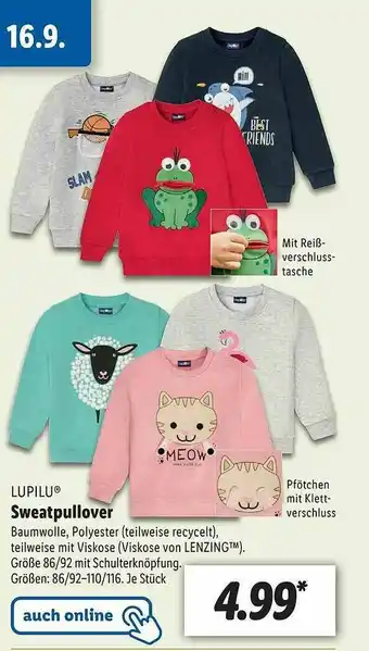 Lidl Lupilu Sweatpullover Angebot