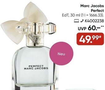 Galeria Marc Jacobs Perfect EdT, 30 ml Angebot