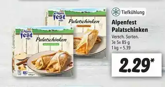 Lidl Alpenfest Palatschinken Angebot