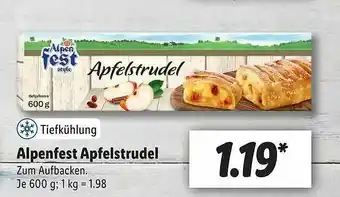 Lidl Alpenfest Apfelstrudel Angebot