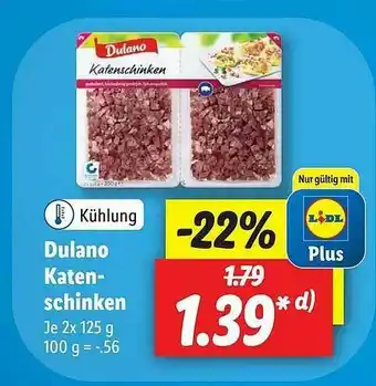 Lidl Dulano Katenschinken Angebot