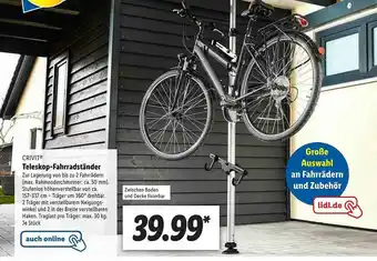 Lidl Crivit Teleskop-fahrradständer Angebot