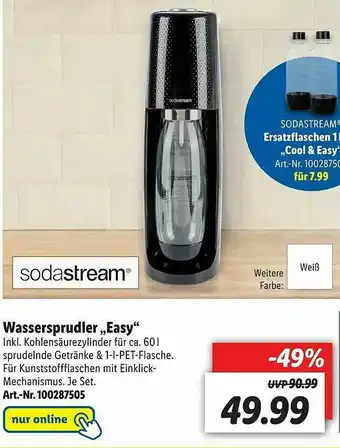 Lidl Sodastream Wassersprudler ,,easy Angebot