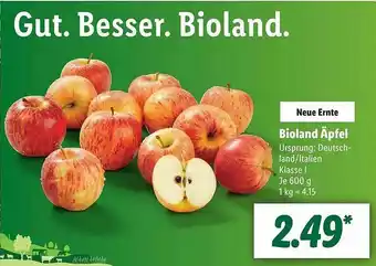 Lidl Bioland äpfel Angebot