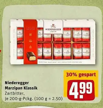 REWE Niederegger Marzipan Klassik Angebot