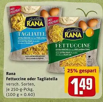 REWE Rana Fettuccine Oder Tagliatella Angebot