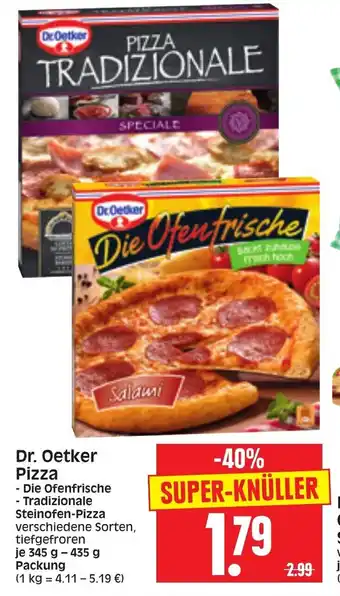 Edeka Herkules Dr. Oetker Pizza 345-435g Angebot