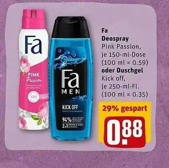 REWE Fa Deopsray Oder Duschgel Angebot