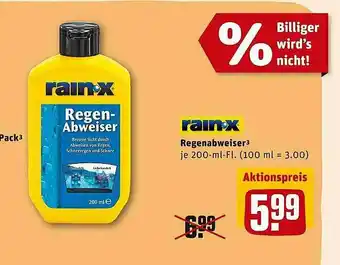 REWE Rainx Regenabweiser Angebot