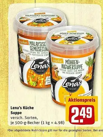 REWE Lena's Küche Suppe Angebot