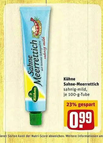 REWE Kühne Sahne-meerettich Angebot