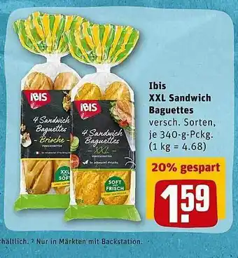 REWE Lbis Xxl Sandwich Baguettes Angebot