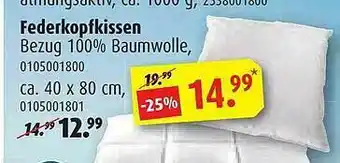 ROLLER Federkopfkissen Angebot