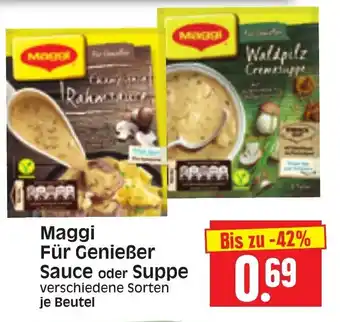 Edeka Herkules Maggi für Genießer  Sauce oder Suppe Angebot