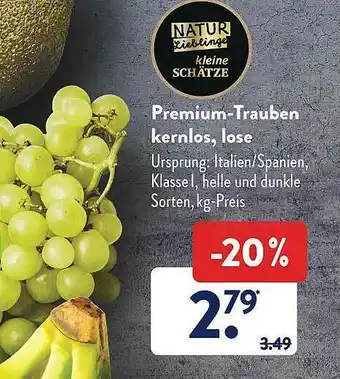 Aldi Süd Premium-trauben Kernlos, Lose Angebot