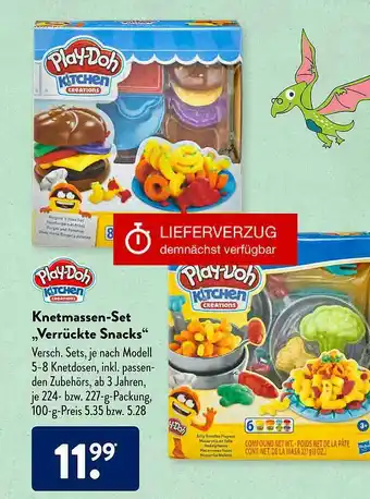 Aldi Süd Play-doh Knetmassen-set „verrückte Snacks” Angebot