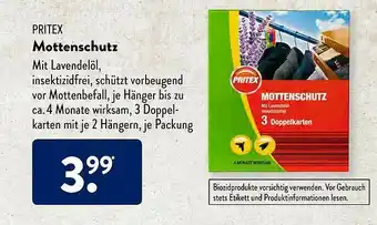 Aldi Süd Pritex Mottenschutz Angebot