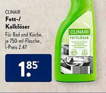 Aldi Süd Clinair Fett- Oder Kalklöser Angebot