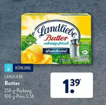 Aldi Süd Landliebe Butter Angebot