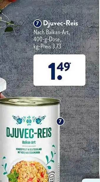 Aldi Süd Djuvec-reis Angebot