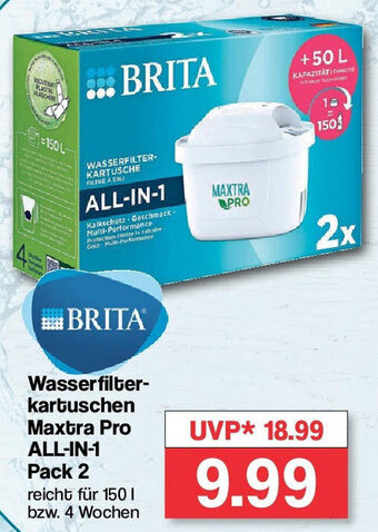 Famila Nord West BRITA Wasserfilterkartuschen Maxtra Pro ALL-IN-1 Pack 2 Angebot