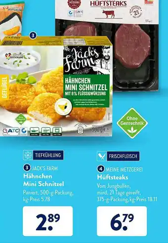 Aldi Süd Jack's Farm Hähnchen Oder Meine Metzgerei Hüftsteaks Angebot